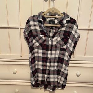 Rails sleeveless plaid flannel